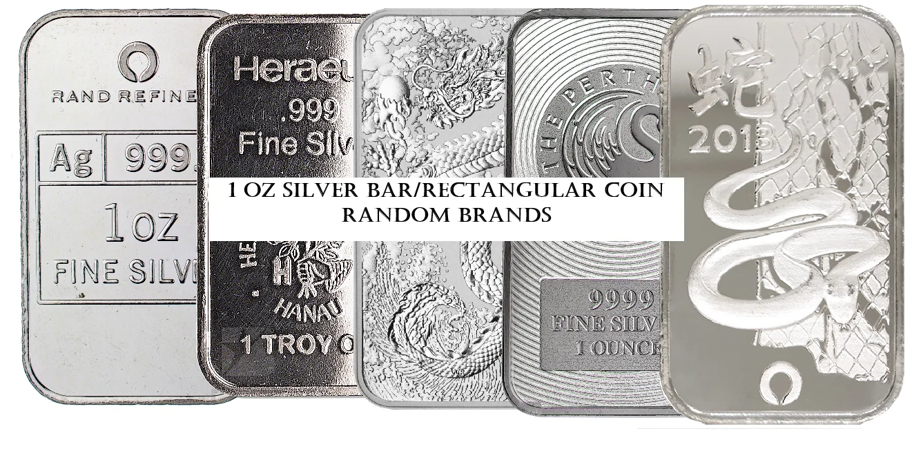 1oz LBMA Minted Silver Bars (Circulated - Good Condition)