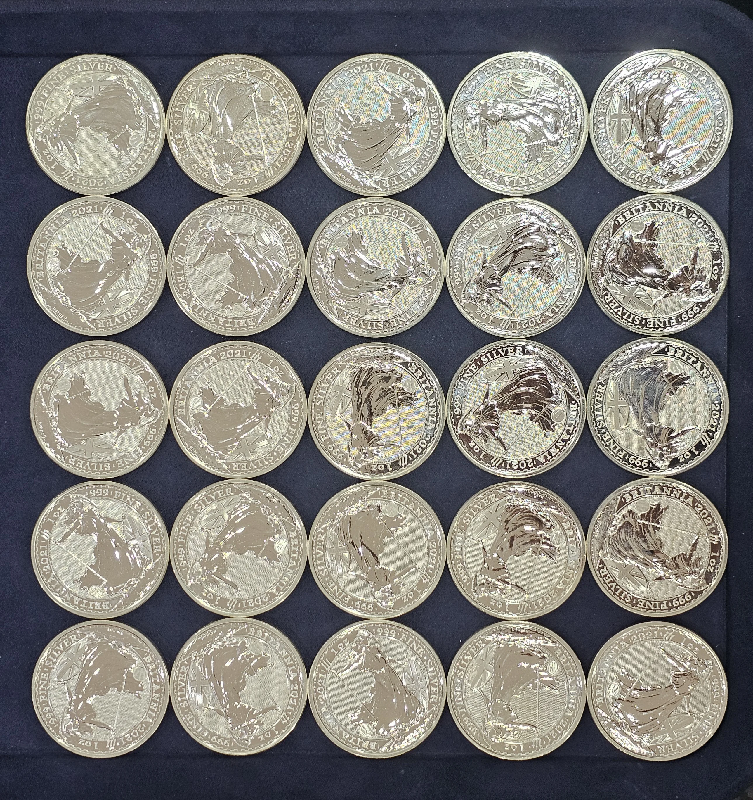 1oz UK Britannia Silver Coin (Tube of 25) image 2