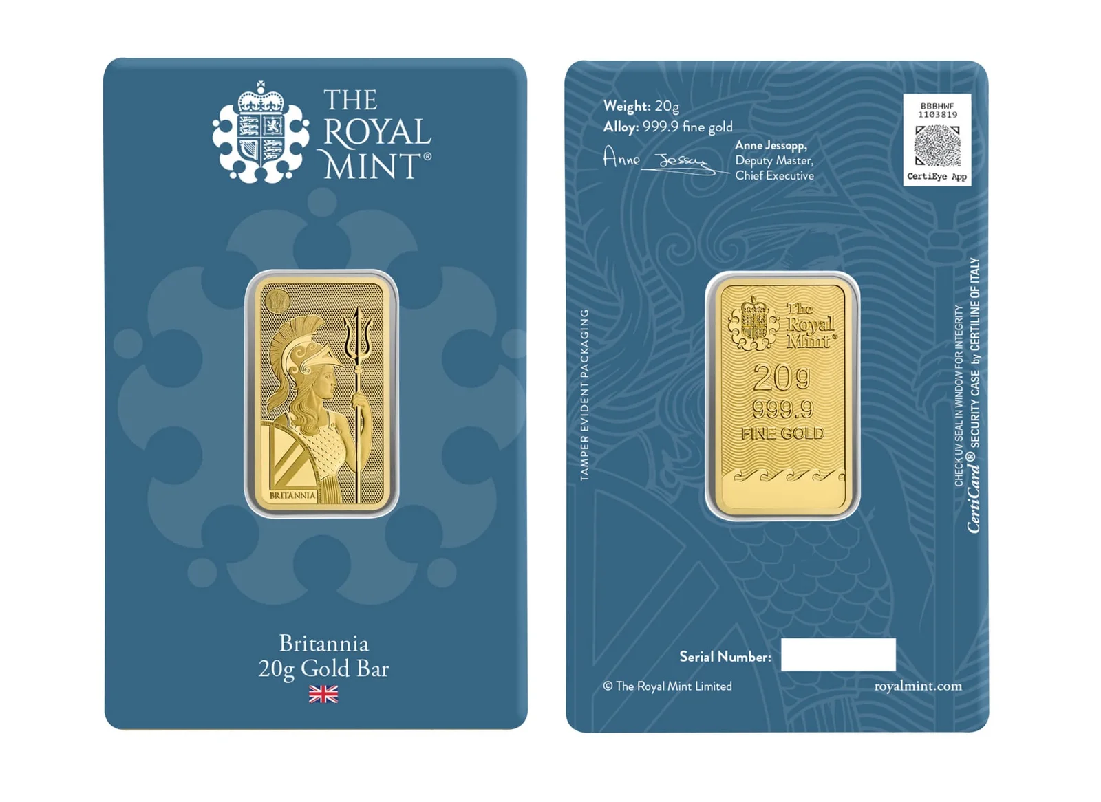 20g Britannia Gold Bar