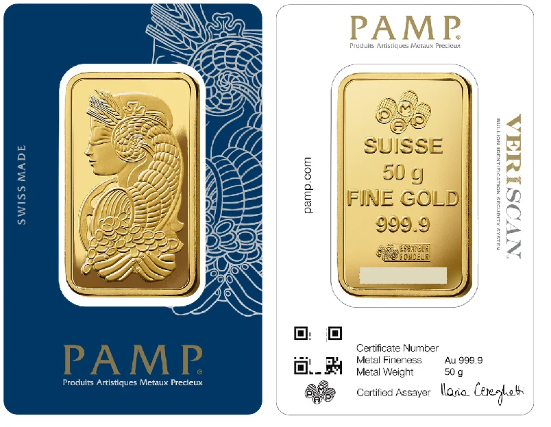 50g Pamp Fortuna Gold Bar (VeriScan)