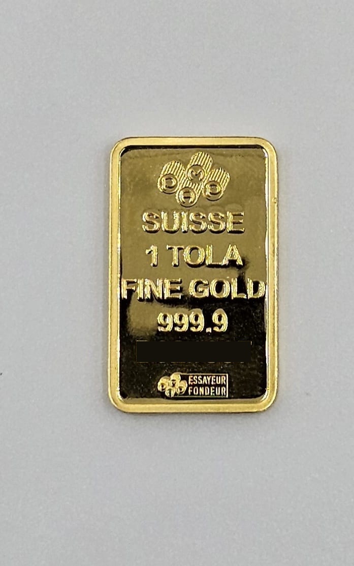 1 Tola PAMP Gold Bar (Circulated) image 2